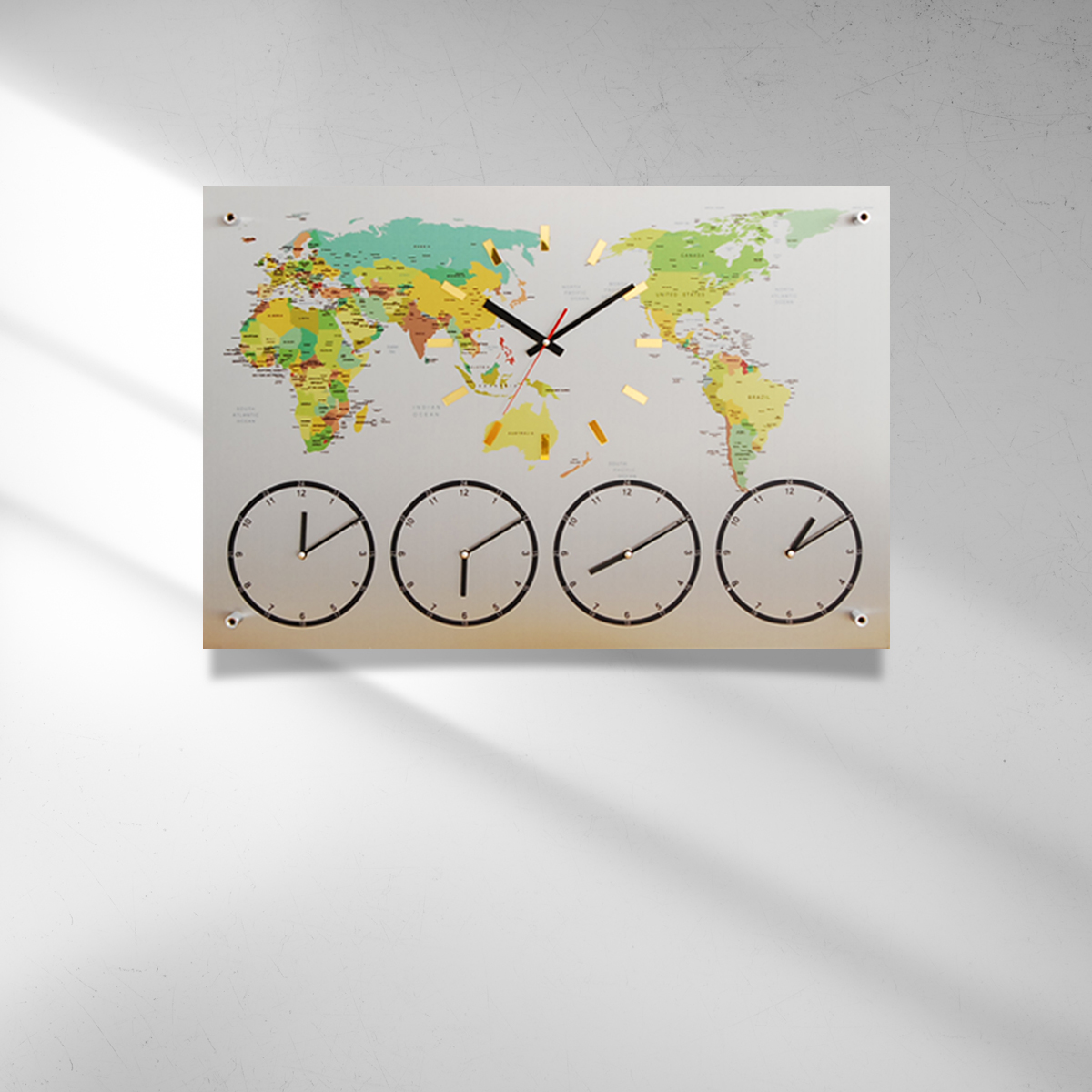 국산제작정품 월드타임벽시계-중형 100cm 다국적세계벽시계 세계시간표시