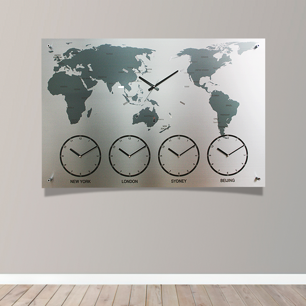 국산제작정품 월드타임벽시계-대형 160cm 다국적세계벽시계 세계시간표시