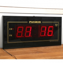 es-f400 파로스 전파수신 디지털전자벽시계 시간자동보정
