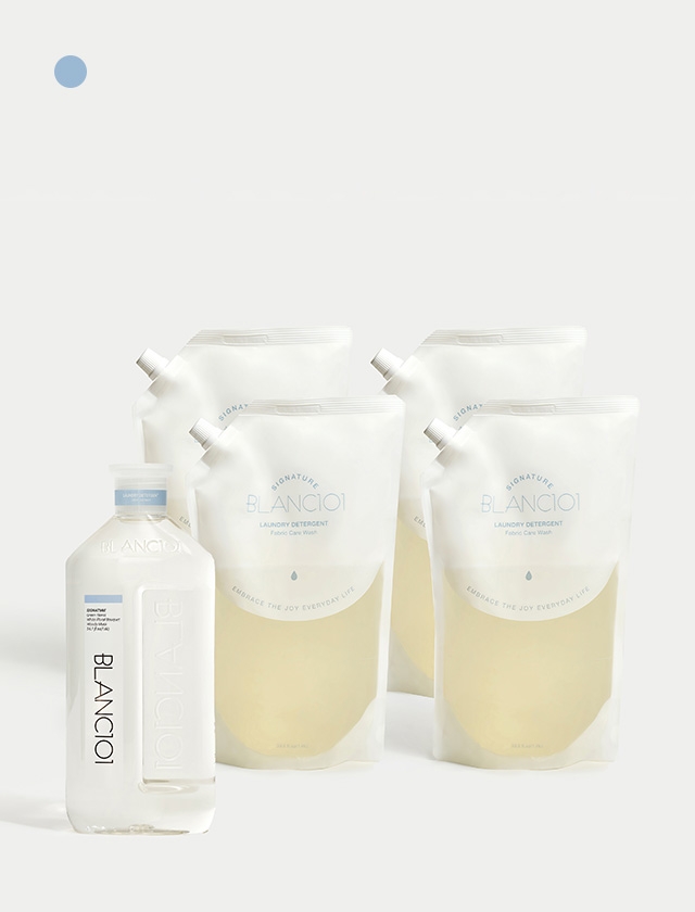 1L 리필 세제 시그니처 4개 세트 1Box+1.6L 세제 시그니처 1개