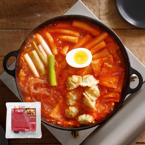 [푸딩팩토리]만당떡볶이 520g/만두+떡볶이+당면+소스밀키트_단종예정