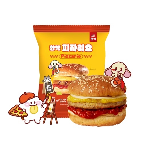 [렌지용] 피자햄버거, 참맛있는 피자리오(참맛리오)  180g