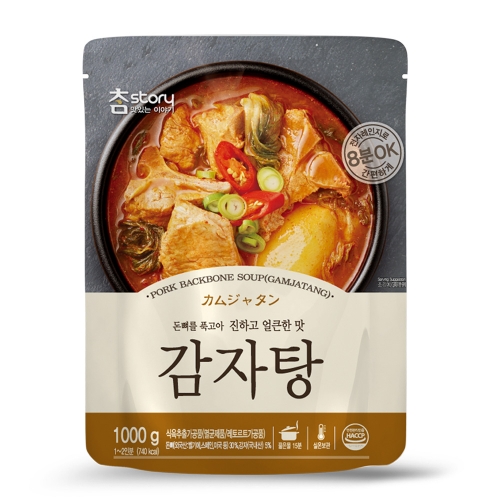 [진한식품]참스토리 감자탕 4kg (1kgx4개)