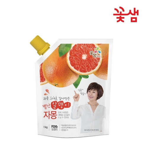 (빨대증정) 꽃샘 별난알맹이 자몽1kg