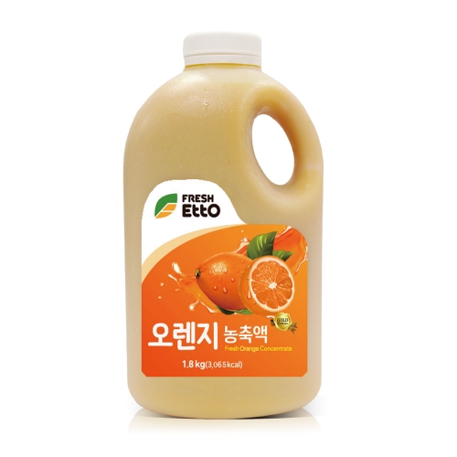 [10%세일]프레시에또 오렌지 농축액 1.8kg (아이스박스별도구매)