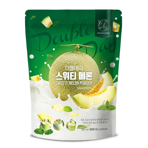 [더블데이] 스위티 메론 파우더 800g / 멜론 라떼 스무디 프라페 빙수 메로나 분말 가루 베이스