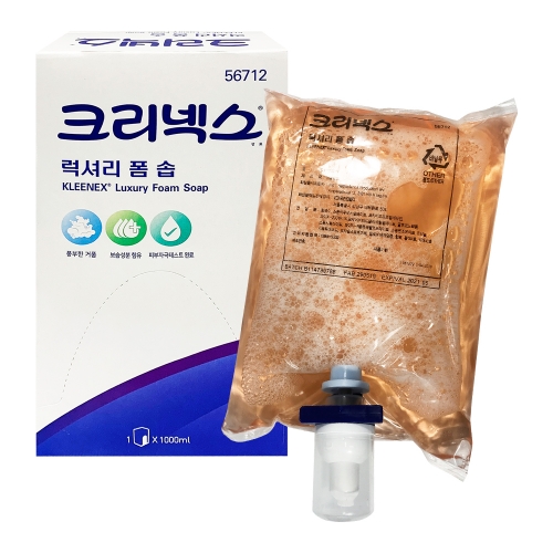 크리넥스 럭셔리 폼 솝 1000ml 거품비누 손세정제 56712