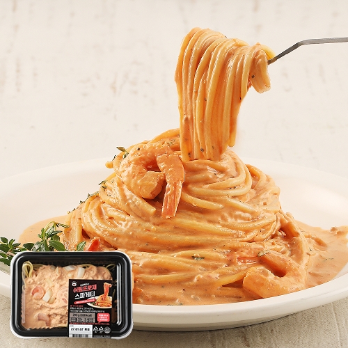 [리뉴얼 재입고!]쉬림프로제 스파게티  290g_전자렌지용 파스타, 제조사변경