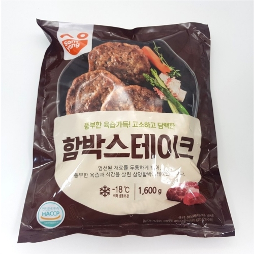 [아이원] 삼양 함박스테이크(80g*20)1.6kg