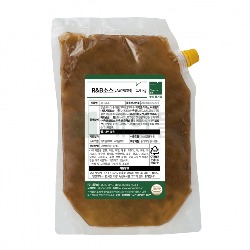 [새한BiF][소비기한 (26.02.18) 임박할인] R&B소스(LA갈비양념) 1.4kg