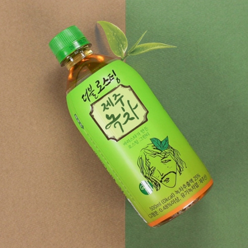 [1+1][유동커피]더블로스팅 제주녹차 500ml*24병 1+1  특가 행사