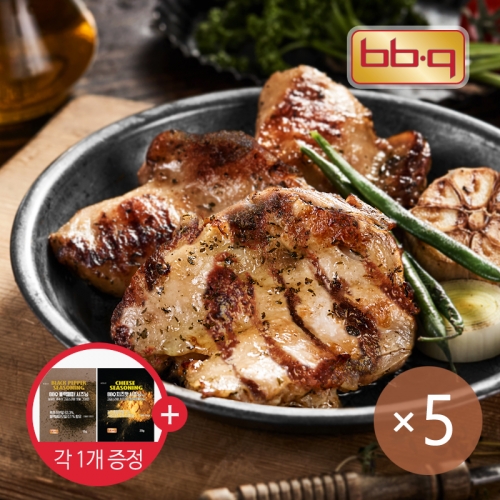 BBQ 통살 닭다리 직화구이115g x 5팩 (+치즈/블랙페퍼 시즈닝 각1봉 증정)