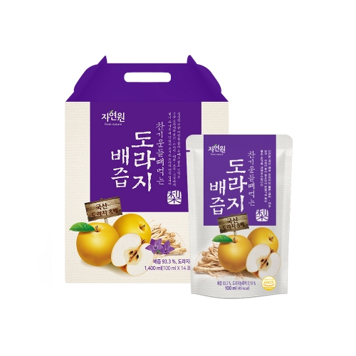 [웰팜] 자연원 찬기운들때먹는도라지배즙 100ml(14입)