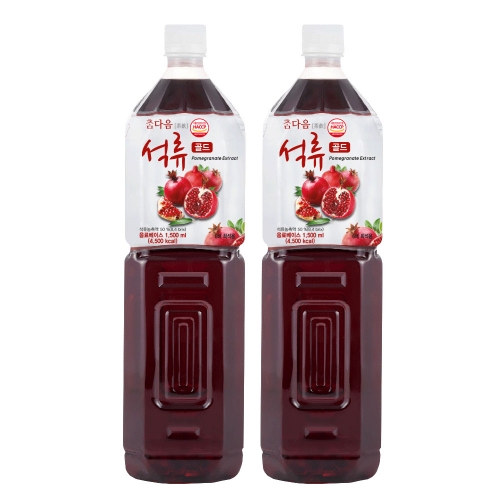 [딜리프]참다음 석류골드 원액_음료베이스1500ml X 2