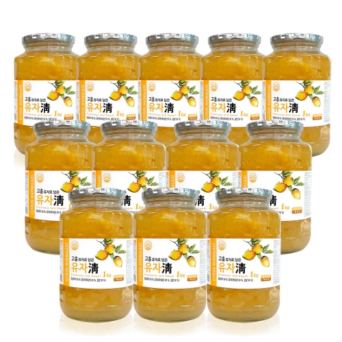 [딜리프]전남 고흥 유자로 담은 유자청 1kg X 12