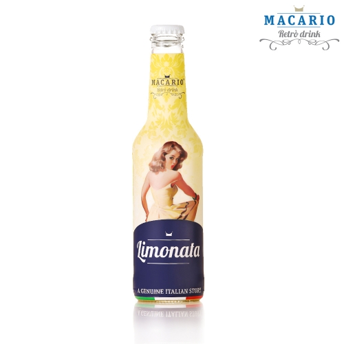 [마카리오] 마카리오 MACARIO 이탈리아 레트로 음료 리모나타(스파클링 레몬) 275ml 6병입