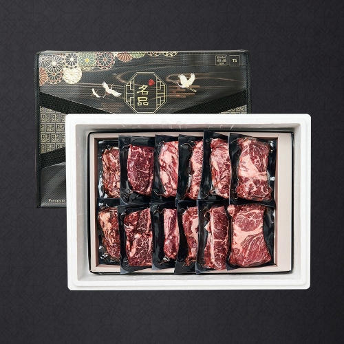 블랙앵거스 탑초이스 명품 구이세트 6호 2.4kg (척,부,갈,안,살,토)*면세