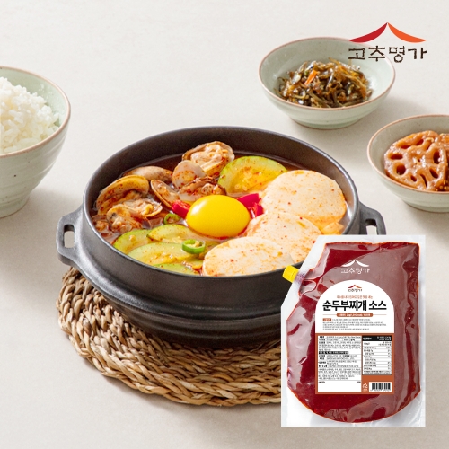 [고추명가] 순두부찌개 소스 2kg