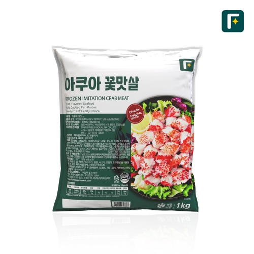 [펀쿡] 아쿠아 꽃맛살 국내생산 대용량 1kg 하나사키 맛살