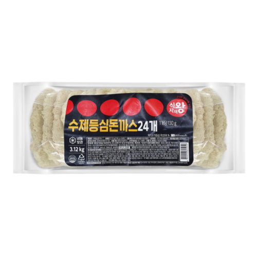 [식자재왕] 수제등심돈까스(130gx24ea)   3.12kg