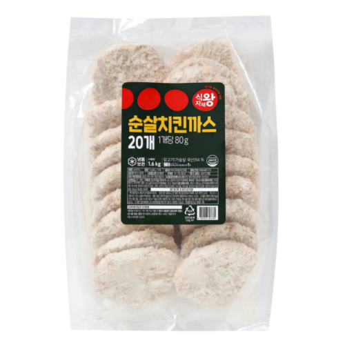 [식자재왕] 순살치킨까스 (80gx20ea) 1.6kg