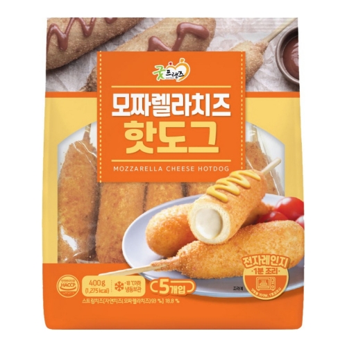 [굿프랜즈] 모짜렐라치즈핫도그 400g