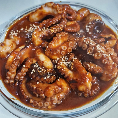 [굿앤쉐프] 송가네 양념 쭈꾸미 500g 덜매운맛 (마요소스증정)