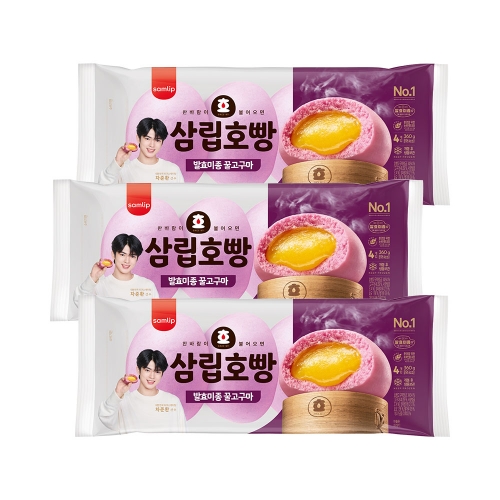삼립 발효미종 상온호빵 꿀고구마 4입 3봉