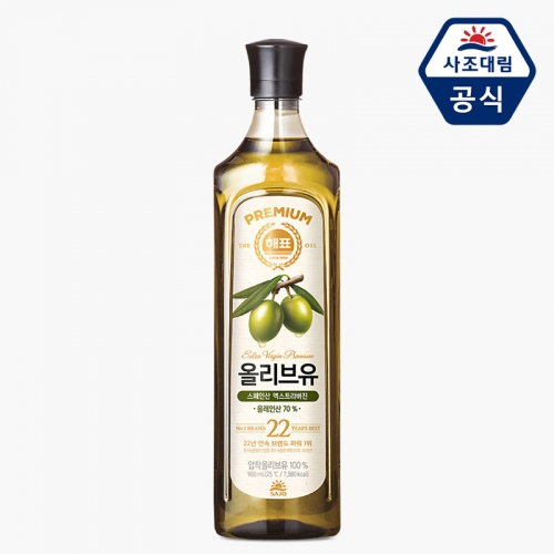 [사조] 해표 올리브유 900ml x 5p