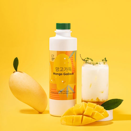 (하이볼시럽)망고가득 1.2kg_음료베이스,농축액,카페용_단종