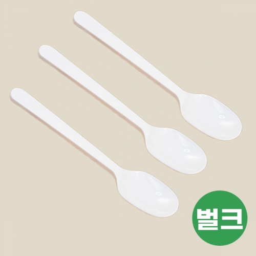 [대성산업] 빙수스푼 흰색(145mm) 벌크포장 100개