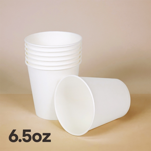 [대성산업] 6.5온스 흰색 무지 종이컵 50개