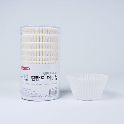 [대성산업] 흰색 핀란드 머핀컵 대 200매