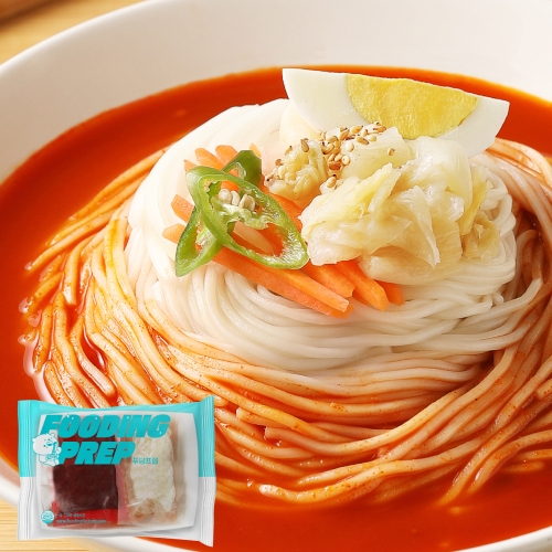 [10%할인] 푸딩프렙 동치미물비빔국수 450g_시원한 육수와 쫄깃한 소면!