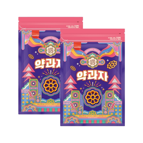 삼립약과 달콤고소한 크리스피 약과자 300g 2봉 / 지퍼백 포장