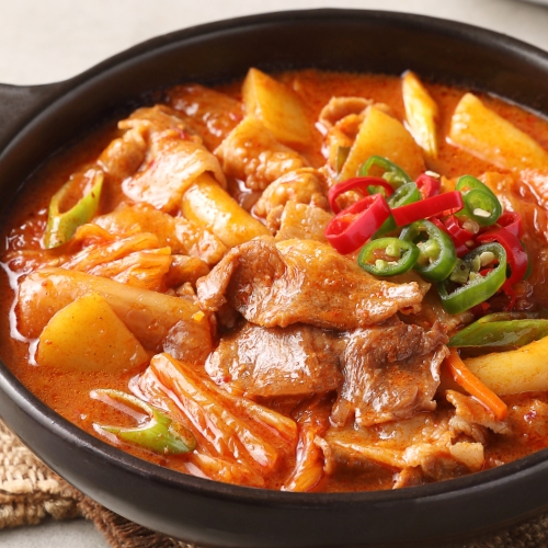 [5%할인] 푸딩프렙 돼지고기김치짜글이 420g_김치와 고기의 환상비율!