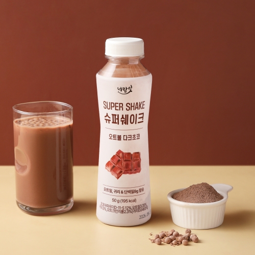 [리뉴얼 입고!] 슈퍼쉐이크 오트볼다크초코 50g_한끼식사대용선식 곡물단백질쉐이크
