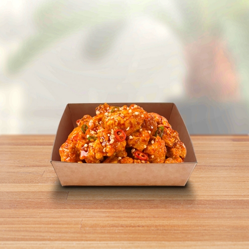 [대성산업] 일회용 다용도 종이 트레이 이중 크라프트 DRP-38(KP) 1박스