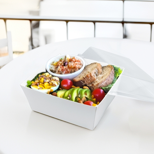 [대성산업] 일회용 종이 트레이 이중 크라프트 DRP-5(W) 1박스 500개 / 용기