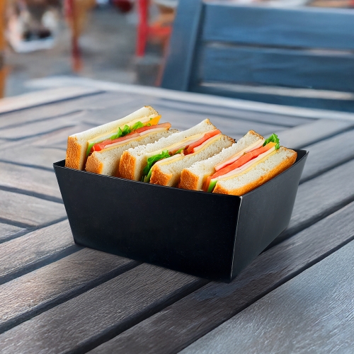 [대성산업] 일회용 종이 트레이 이중 크라프트 DRP-5(B) 1박스 500개 / 용기