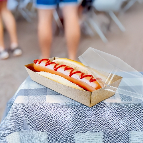 [대성산업] 일회용 종이 트레이 이중 크라프트 DRP-3(KP) 1박스(1,000개) / 용기