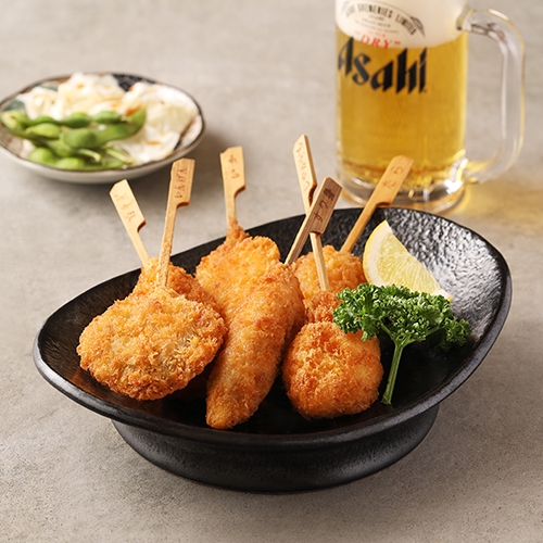 쿠시카츠 오사카풍 모듬꼬치튀김 360g_이자카야 주점인기메뉴