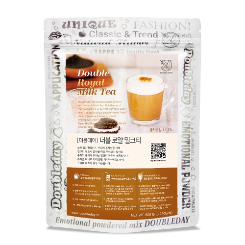 [더블데이] 로얄 밀크티 파우더 800g / 라떼 프라페 분말 가루 베이스
