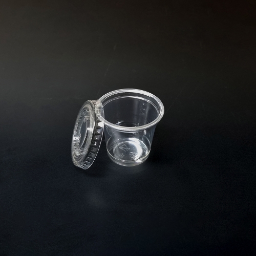 45파이 1온스 PET 투명컵+무타공 평리드 (뚜껑포함) 1000개