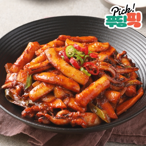 [13주년 10%할인] 푸딩픽 오징어볶음(떡사리) 430g_리뉴얼 가성비구성!