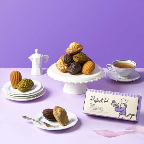 프로젝트:H 건강빵 당류0g 제로 마들렌 4입 2박스(8입)