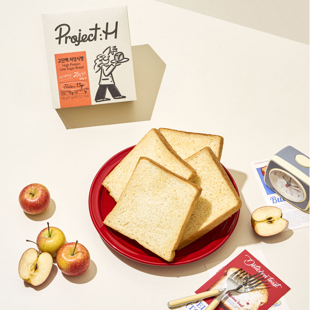 프로젝트:H 건강빵 고단백 저당 4쪽 식빵 1박스