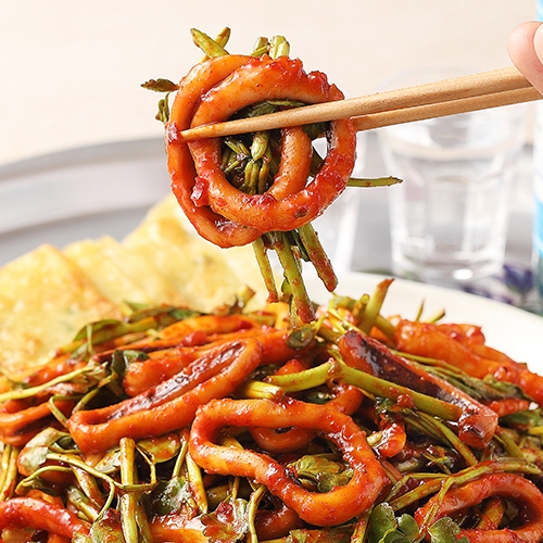 [10%할인] 푸딩프렙 대구식 오징어초무침 390g