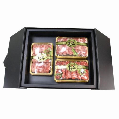 하이미트 한우 행복담은 세트 (한우1++등급) 등심, 치마살, 부채살 가장 인기있는 구성 1.2kg