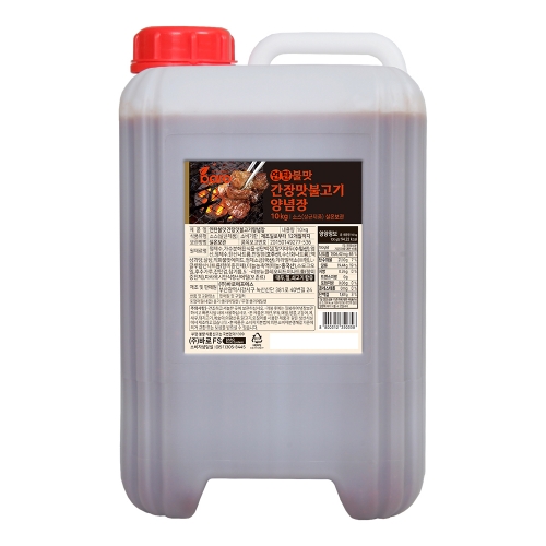 [바로소스] 연탄불맛 간장맛불고기양념장 10kg 1BOX(2EA)
